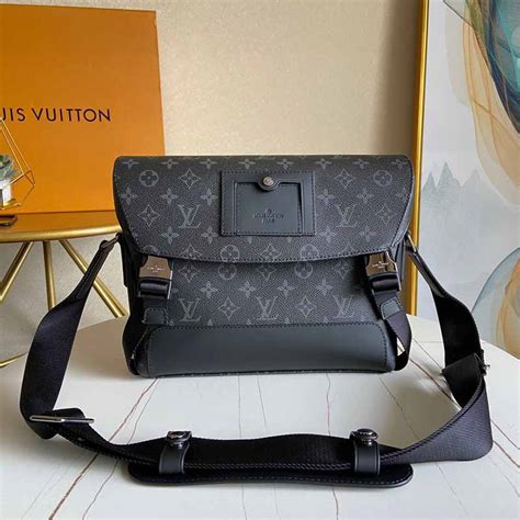 Messenger Voyager PM Monogram Eclipse Canvas .